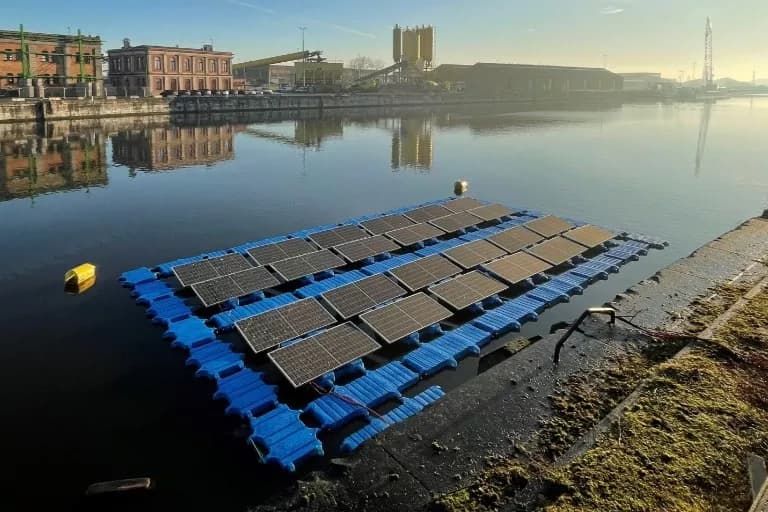 Utilize floating solar power plant installations